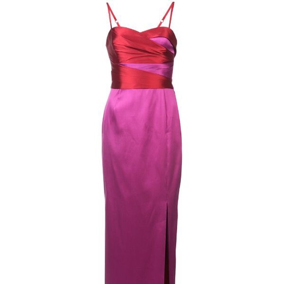 *SOLD* Marchesa Notte Colorblock Column Gown - Picture 4 of 14